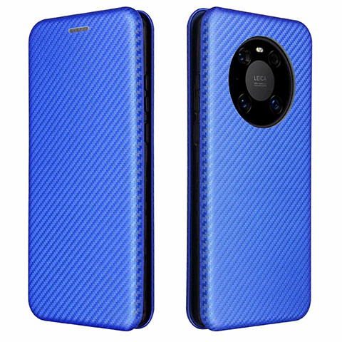 Custodia Portafoglio In Pelle Cover con Supporto T01 per Huawei Mate 40 Blu