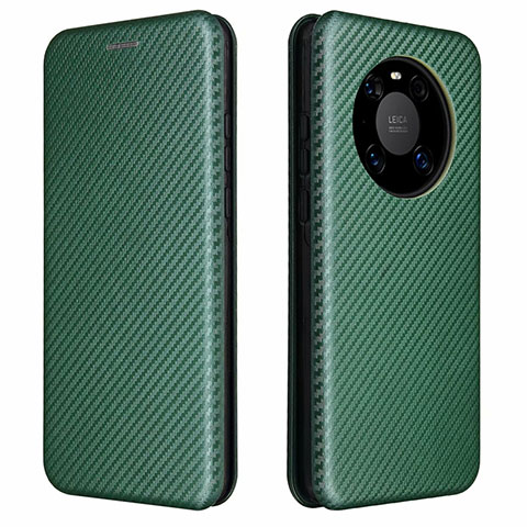 Custodia Portafoglio In Pelle Cover con Supporto T01 per Huawei Mate 40 Verde