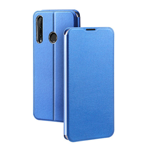 Custodia Portafoglio In Pelle Cover con Supporto T01 per Huawei P Smart+ Plus (2019) Blu