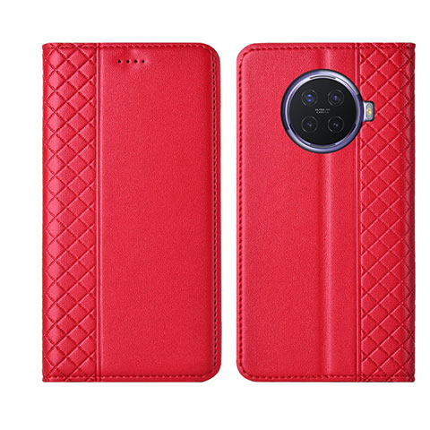 Custodia Portafoglio In Pelle Cover con Supporto T01 per Oppo Ace2 Rosso