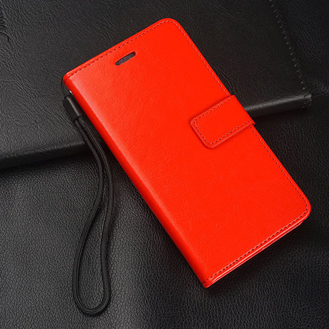 Custodia Portafoglio In Pelle Cover con Supporto T01 per Samsung Galaxy A70 Rosso