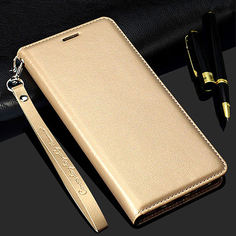 Custodia Portafoglio In Pelle Cover con Supporto T01 per Samsung Galaxy S20 Plus 5G Oro