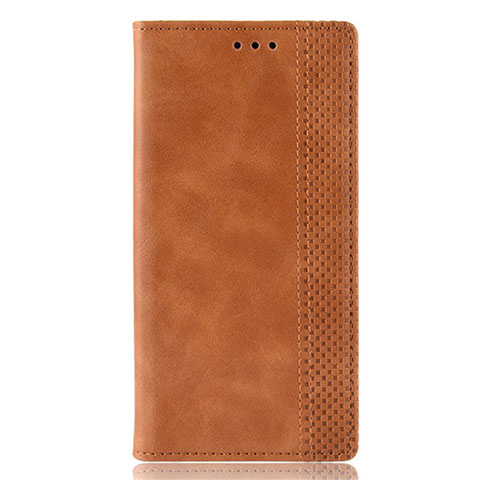 Custodia Portafoglio In Pelle Cover con Supporto T01 per Xiaomi Redmi 9i Arancione