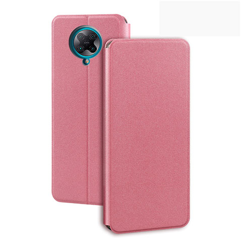 Custodia Portafoglio In Pelle Cover con Supporto T01 per Xiaomi Redmi K30 Pro 5G Rosa