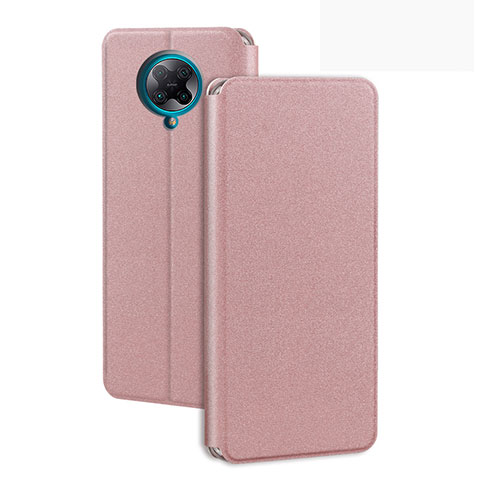 Custodia Portafoglio In Pelle Cover con Supporto T01 per Xiaomi Redmi K30 Pro Zoom Oro Rosa