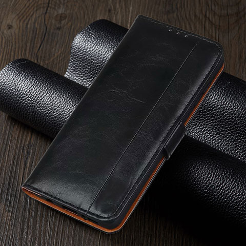 Custodia Portafoglio In Pelle Cover con Supporto T01 per Xiaomi Redmi Note 9 Pro Nero