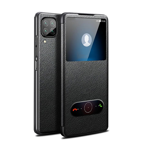 Custodia Portafoglio In Pelle Cover con Supporto T02 per Huawei Nova 6 SE Nero