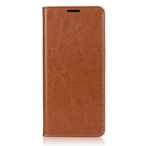 Custodia Portafoglio In Pelle Cover con Supporto T02 per Oppo Reno3 Pro Arancione