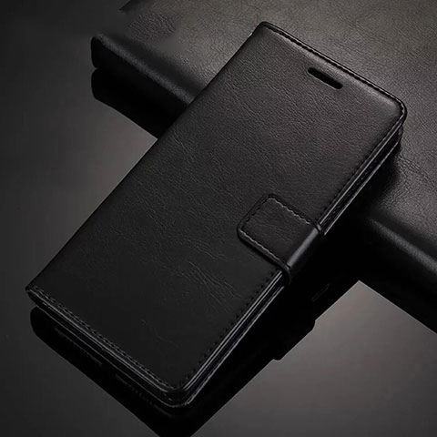 Custodia Portafoglio In Pelle Cover con Supporto T02 per Xiaomi Redmi Note 8 (2021) Nero