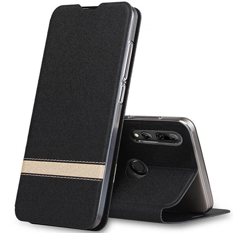 Custodia Portafoglio In Pelle Cover con Supporto T03 per Huawei Honor 20E Nero