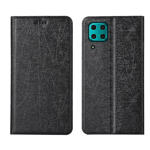 Custodia Portafoglio In Pelle Cover con Supporto T03 per Huawei Nova 7i Nero