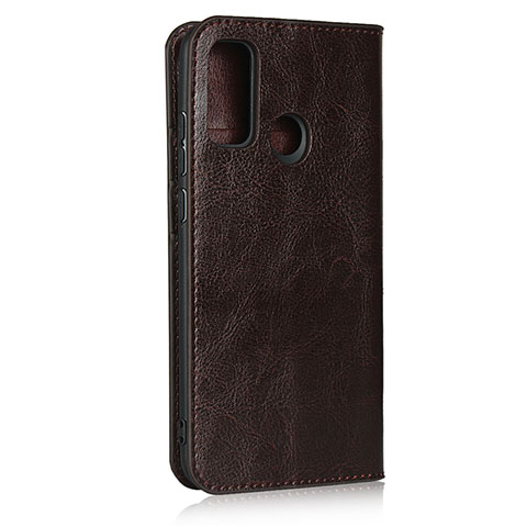 Custodia Portafoglio In Pelle Cover con Supporto T03 per Huawei Nova Lite 3 Plus Marrone