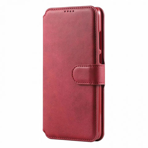 Custodia Portafoglio In Pelle Cover con Supporto T03 per Huawei P30 Lite Rosso