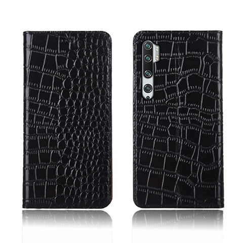 Custodia Portafoglio In Pelle Cover con Supporto T03 per Xiaomi Mi Note 10 Pro Nero