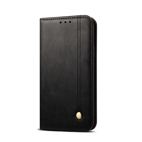 Custodia Portafoglio In Pelle Cover con Supporto T03 per Xiaomi Redmi 9AT Nero