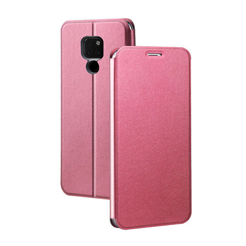 Custodia Portafoglio In Pelle Cover con Supporto T04 per Huawei Mate 20 X 5G Rosa