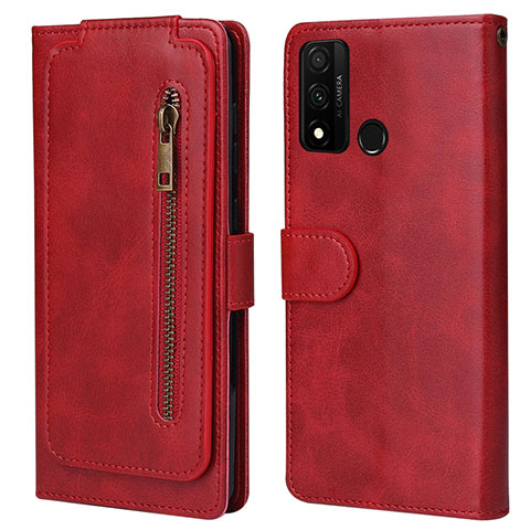 Custodia Portafoglio In Pelle Cover con Supporto T04 per Huawei Nova Lite 3 Plus Rosso