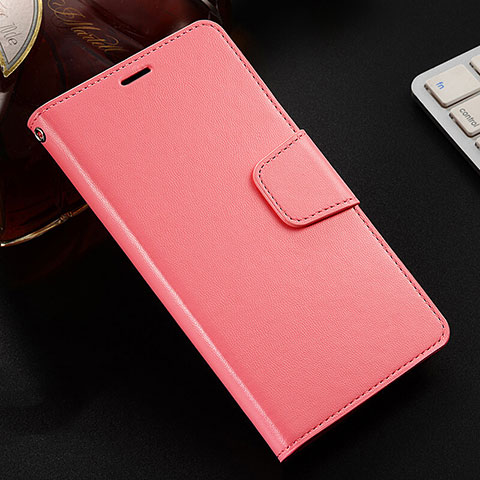 Custodia Portafoglio In Pelle Cover con Supporto T04 per Oppo R17 Pro Rosa