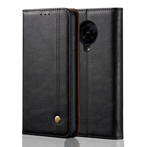 Custodia Portafoglio In Pelle Cover con Supporto T04 per Xiaomi Redmi K30 Pro 5G Nero