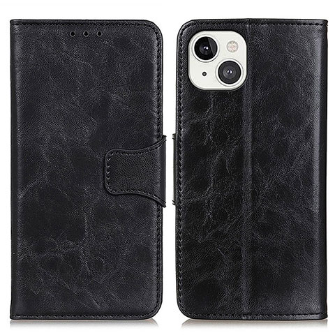 Custodia Portafoglio In Pelle Cover con Supporto T05 per Apple iPhone 14 Nero