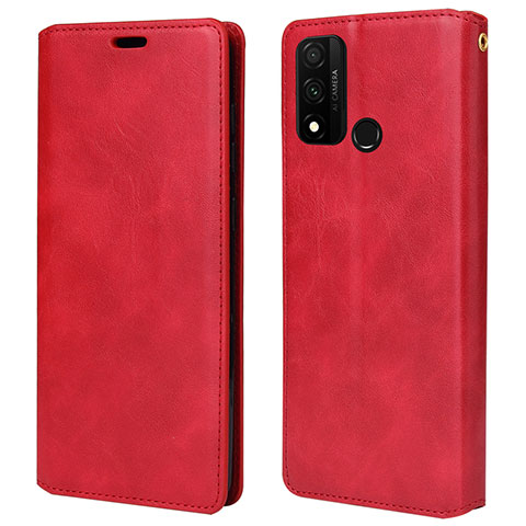 Custodia Portafoglio In Pelle Cover con Supporto T05 per Huawei Nova Lite 3 Plus Rosso