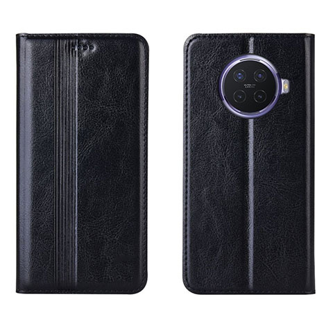 Custodia Portafoglio In Pelle Cover con Supporto T05 per Oppo Ace2 Nero