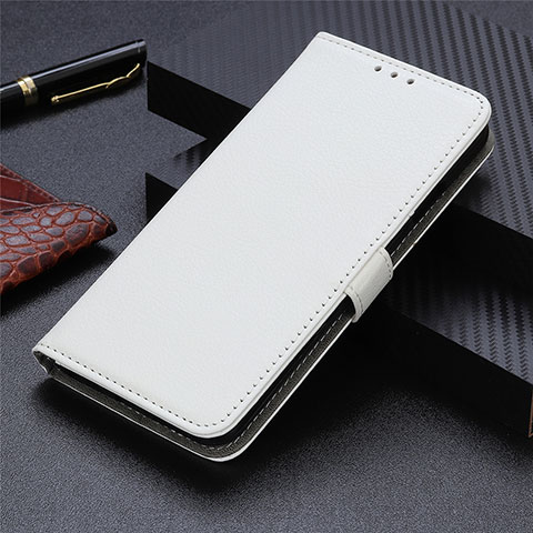 Custodia Portafoglio In Pelle Cover con Supporto T05 per Xiaomi Redmi 9i Bianco