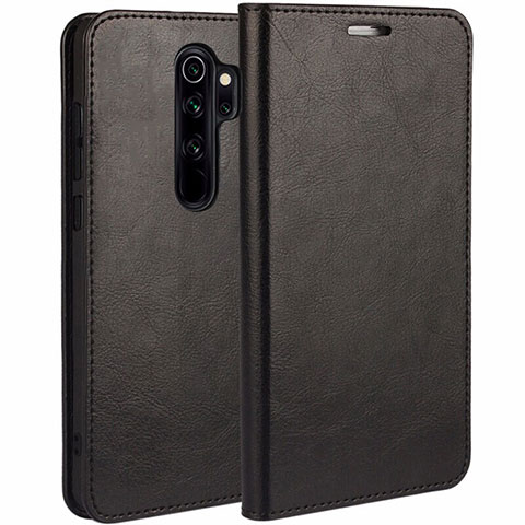 Custodia Portafoglio In Pelle Cover con Supporto T05 per Xiaomi Redmi Note 8 Pro Nero