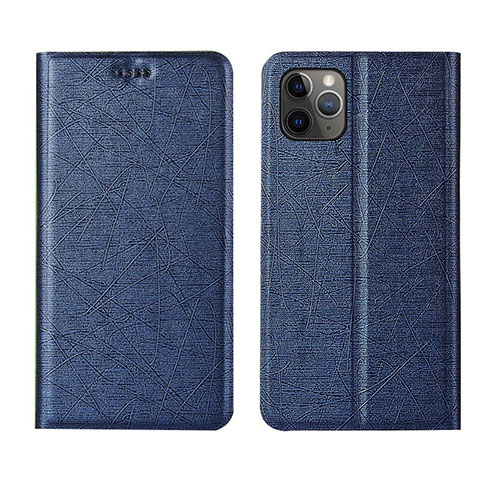 Custodia Portafoglio In Pelle Cover con Supporto T06 per Apple iPhone 11 Pro Max Blu