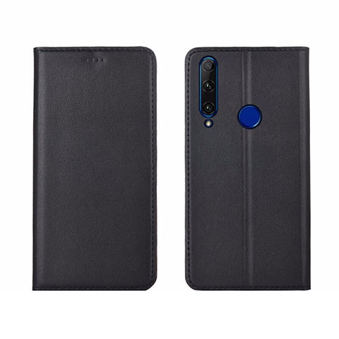 Custodia Portafoglio In Pelle Cover con Supporto T06 per Huawei Honor 20i Nero