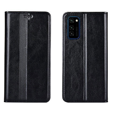 Custodia Portafoglio In Pelle Cover con Supporto T06 per Huawei Honor V30 5G Nero