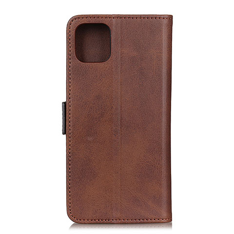 Custodia Portafoglio In Pelle Cover con Supporto T06 per Xiaomi Mi 11 5G Marrone