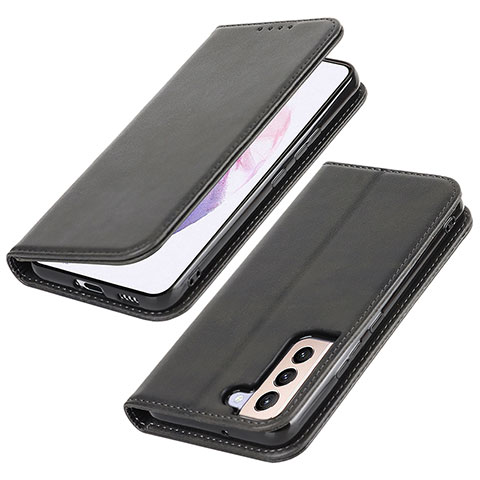 Custodia Portafoglio In Pelle Cover con Supporto T06D per Samsung Galaxy S21 Plus 5G Nero