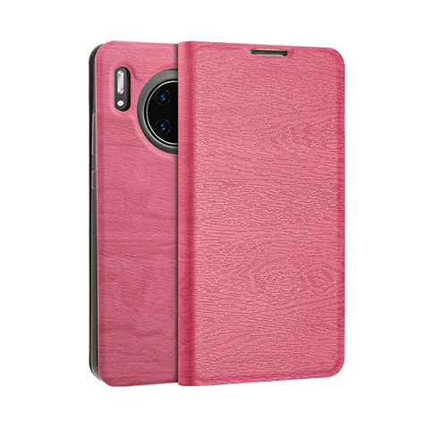 Custodia Portafoglio In Pelle Cover con Supporto T07 per Huawei Mate 30 Pro 5G Rosa