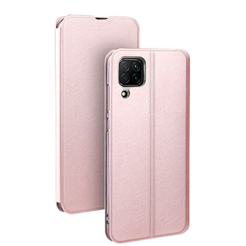 Custodia Portafoglio In Pelle Cover con Supporto T07 per Huawei Nova 7i Oro Rosa