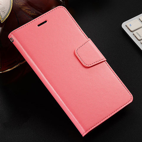 Custodia Portafoglio In Pelle Cover con Supporto T07 per Oppo RX17 Neo Rosa