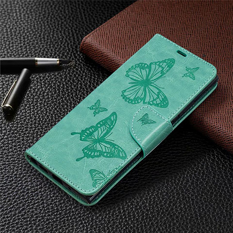 Custodia Portafoglio In Pelle Cover con Supporto T07 per Samsung Galaxy Note 20 Ultra 5G Verde