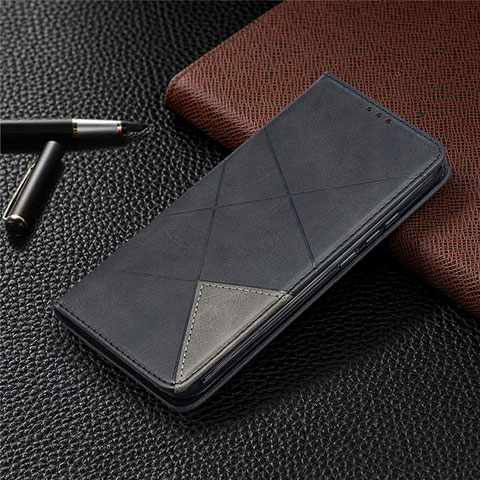 Custodia Portafoglio In Pelle Cover con Supporto T07 per Xiaomi Redmi 9A Nero