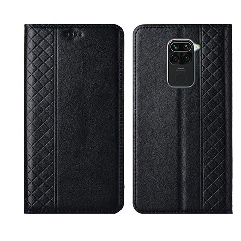 Custodia Portafoglio In Pelle Cover con Supporto T07 per Xiaomi Redmi Note 9 Nero