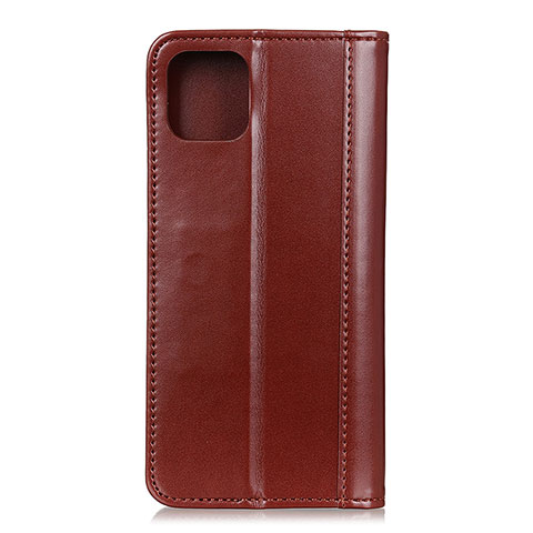 Custodia Portafoglio In Pelle Cover con Supporto T08 per Xiaomi Mi 11 Lite 5G Marrone