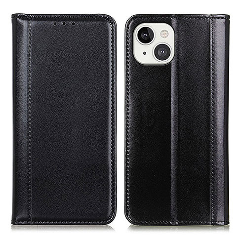 Custodia Portafoglio In Pelle Cover con Supporto T09 per Apple iPhone 14 Plus Nero