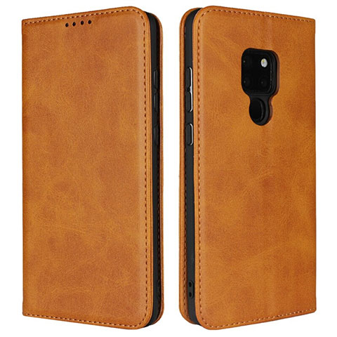 Custodia Portafoglio In Pelle Cover con Supporto T09 per Huawei Mate 20 X 5G Arancione