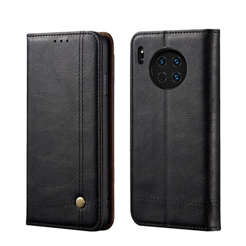 Custodia Portafoglio In Pelle Cover con Supporto T09 per Huawei Mate 30 Pro Nero