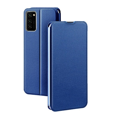 Custodia Portafoglio In Pelle Cover con Supporto T10 per Huawei Honor V30 5G Blu