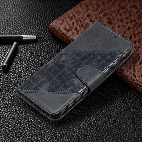 Custodia Portafoglio In Pelle Cover con Supporto T10 per Xiaomi Redmi 9i Nero