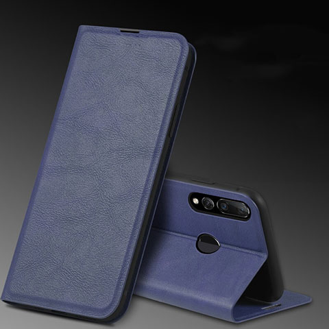 Custodia Portafoglio In Pelle Cover con Supporto T11 per Huawei Honor 10i Blu