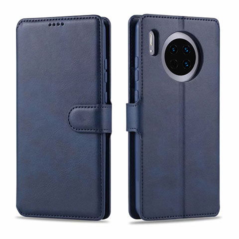 Custodia Portafoglio In Pelle Cover con Supporto T11 per Huawei Mate 30 5G Blu