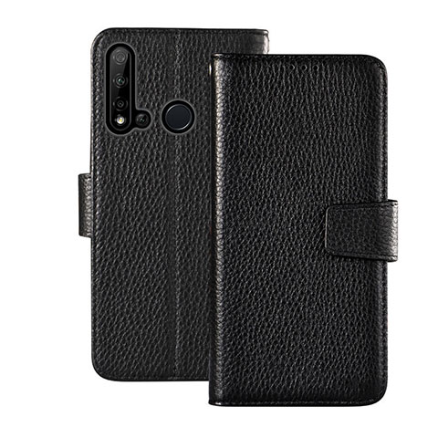 Custodia Portafoglio In Pelle Cover con Supporto T11 per Huawei P20 Lite (2019) Nero