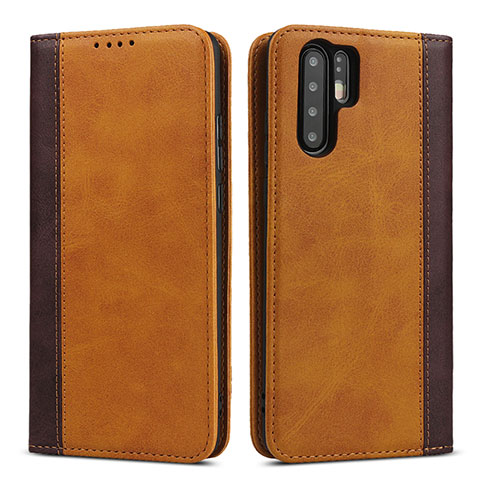 Custodia Portafoglio In Pelle Cover con Supporto T11 per Huawei P30 Pro New Edition Arancione