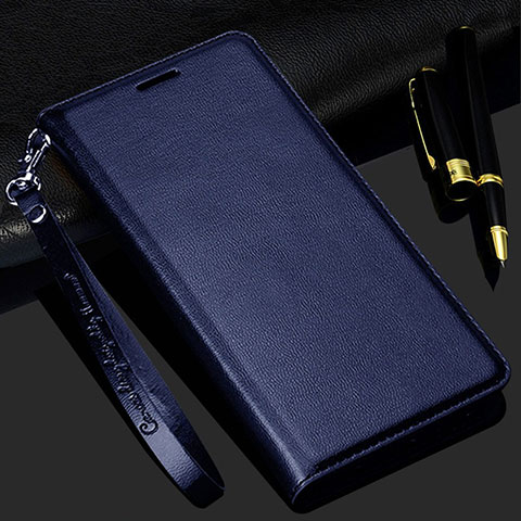 Custodia Portafoglio In Pelle Cover con Supporto T11 per Samsung Galaxy Note 20 Ultra 5G Blu